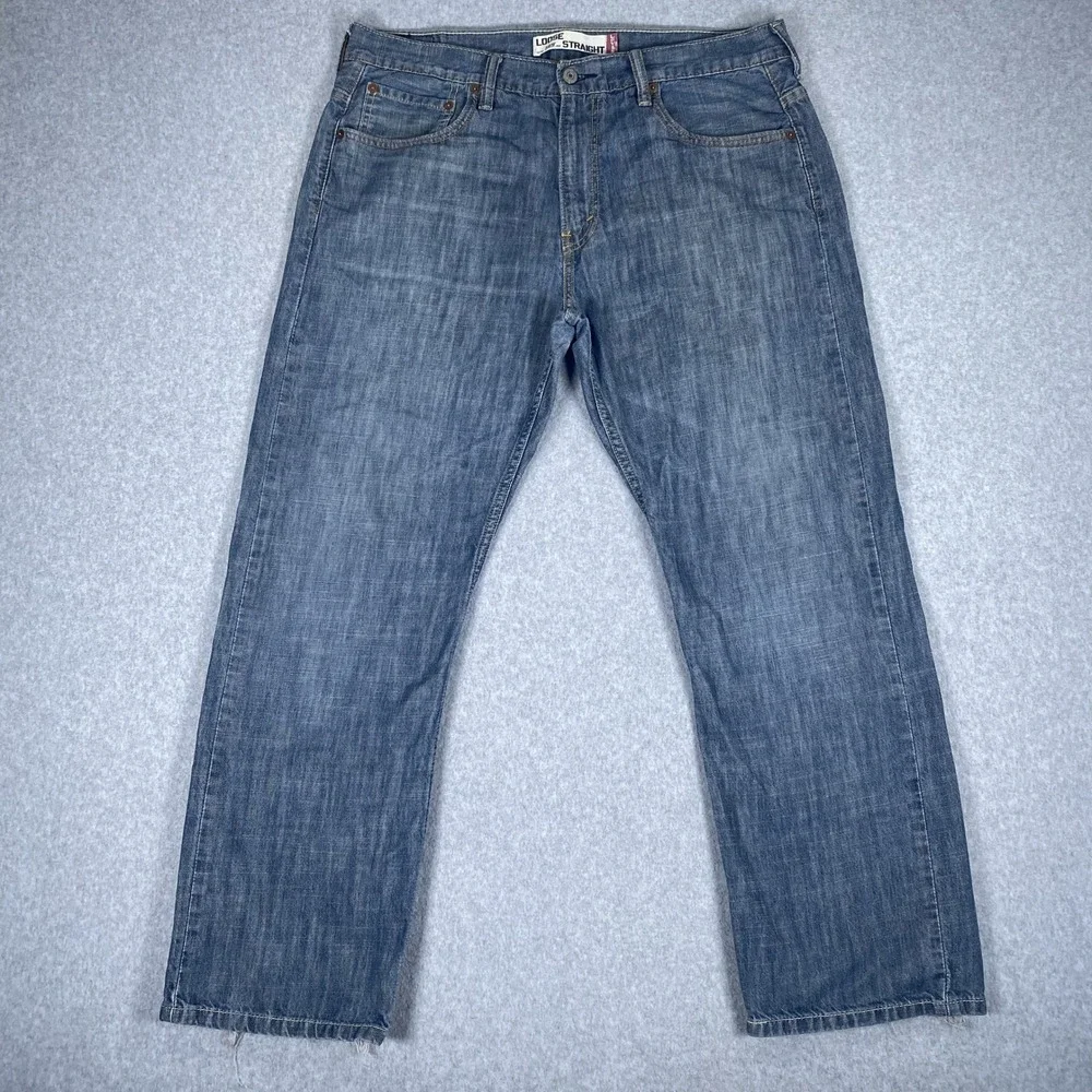 Vintage Levi's 569 Loose Straight Jeans Mens 34x30 (36x30 Actual) Blue Denim